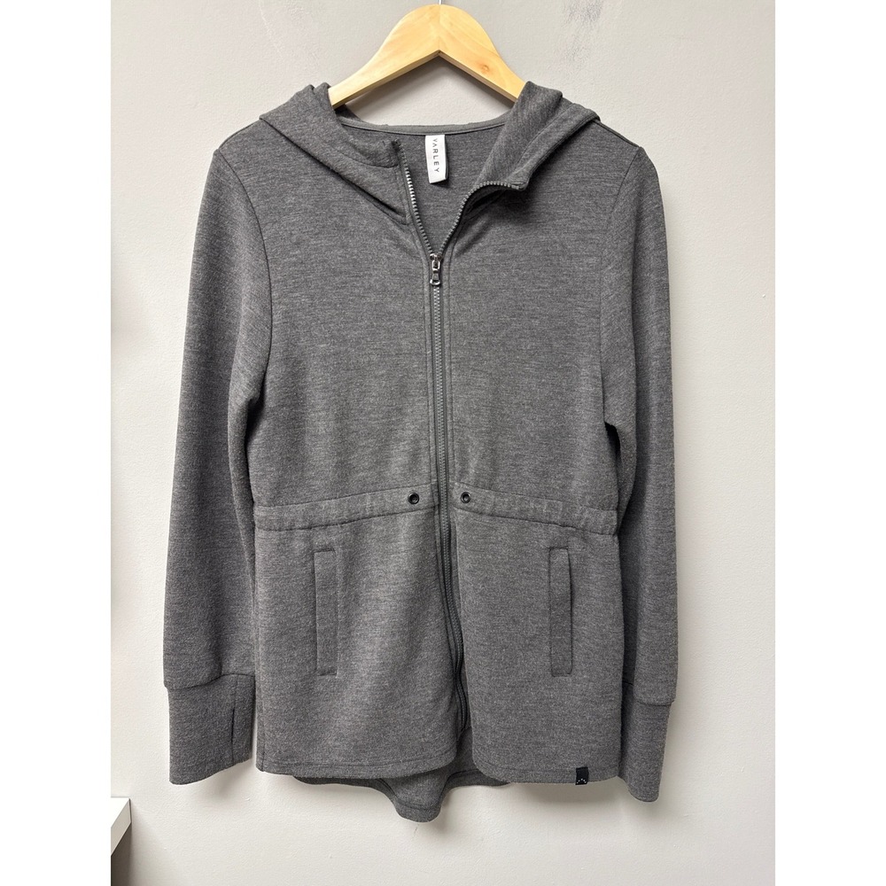 Varley Dahlia Full Zip Hoodie Women M Gray Athleisure Loungewear Active Yoga Gym